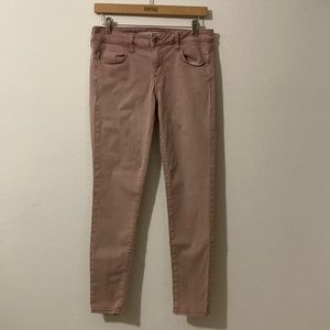 AMERICAN EAGLE OUTFITTERS, SUPER STRETCH Rose JEGGING, Size 10 Regular,